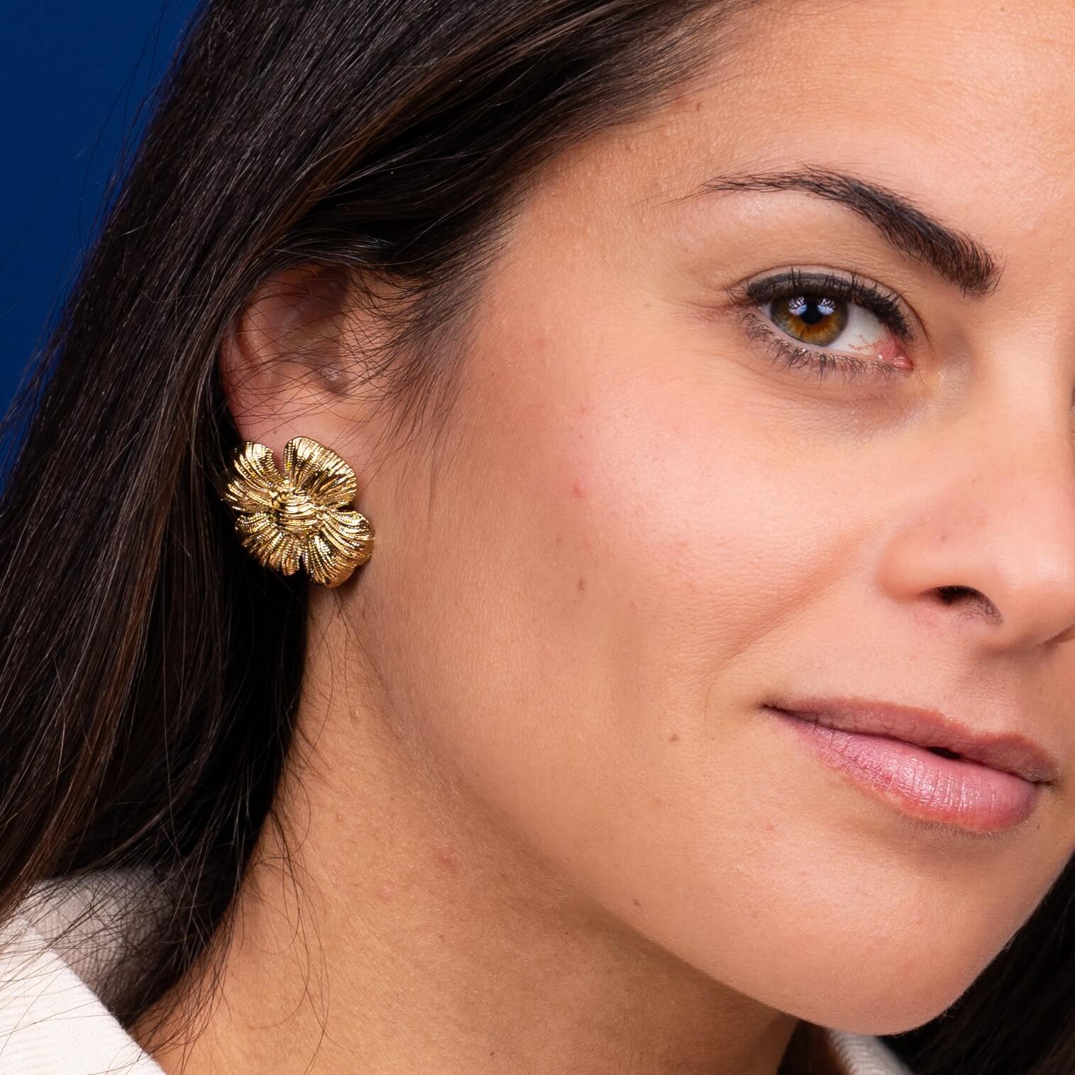Boucles d'oreilles fleur Mia | Acier inoxydable