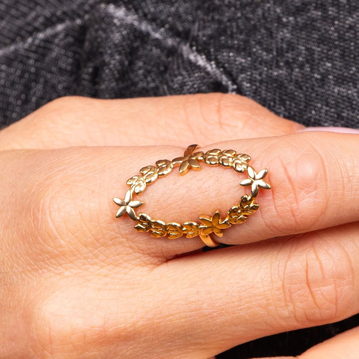 Bague couronne Mélanie | Acier inoxydable