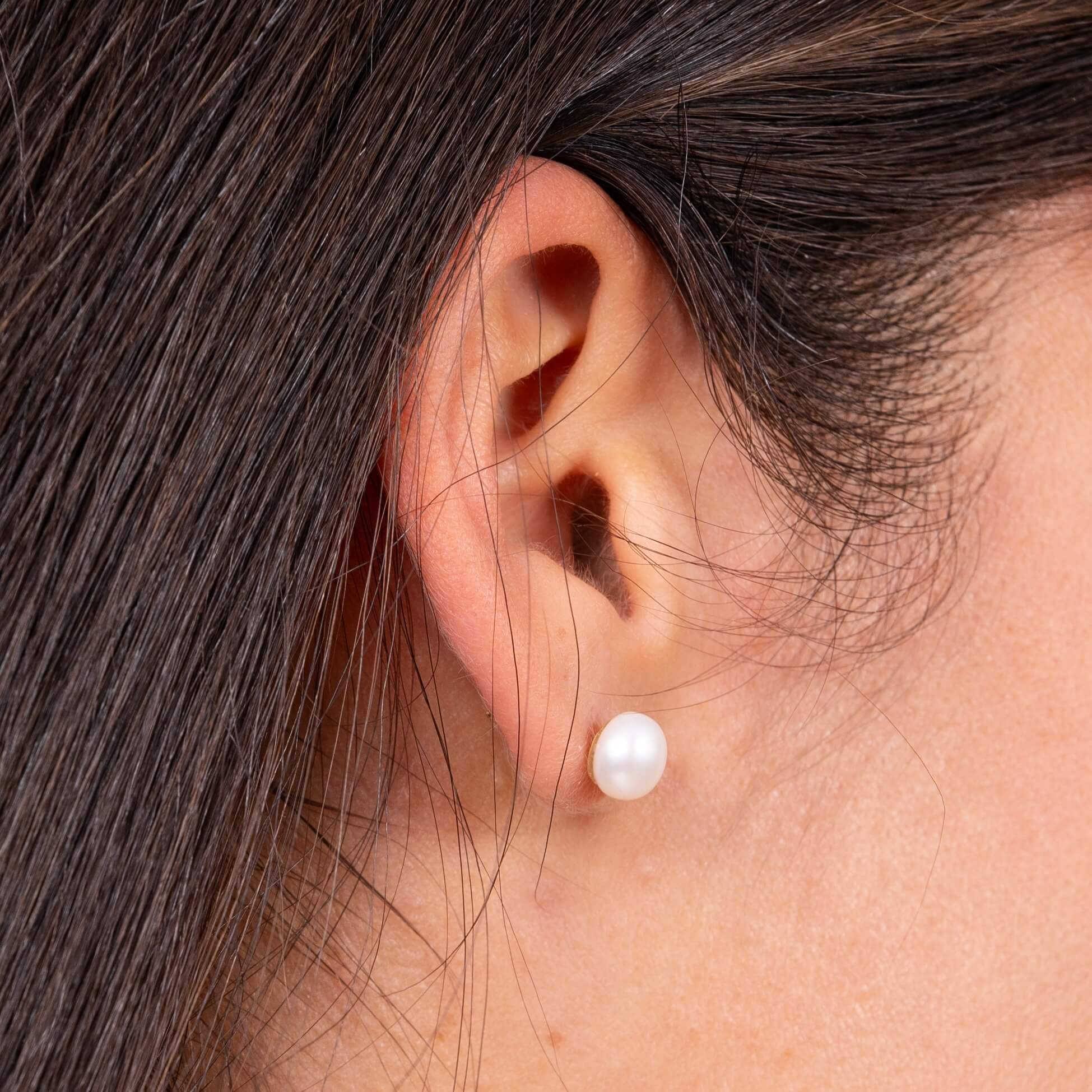 Boucles d'oreilles Claudia perles de culture | Acier inoxydable