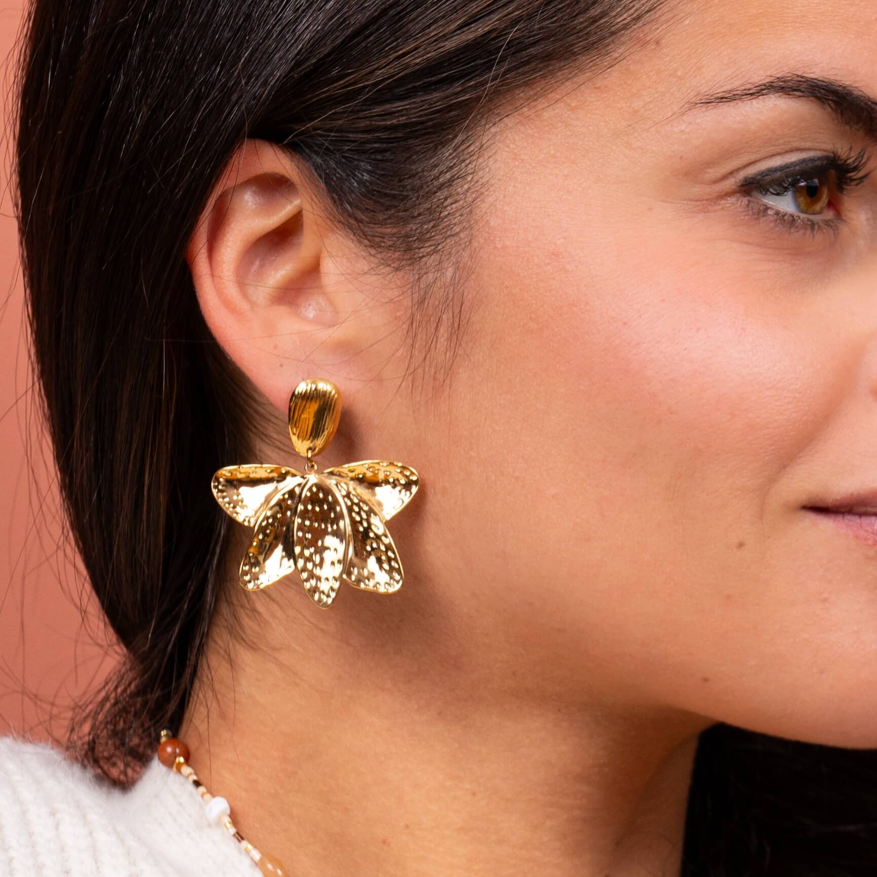 Boucles d'oreilles pendantes Domitille | Acier inoxydable